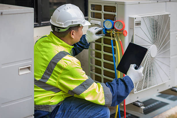 Professional Air Duct Cleaning technician working in Oak View, CA